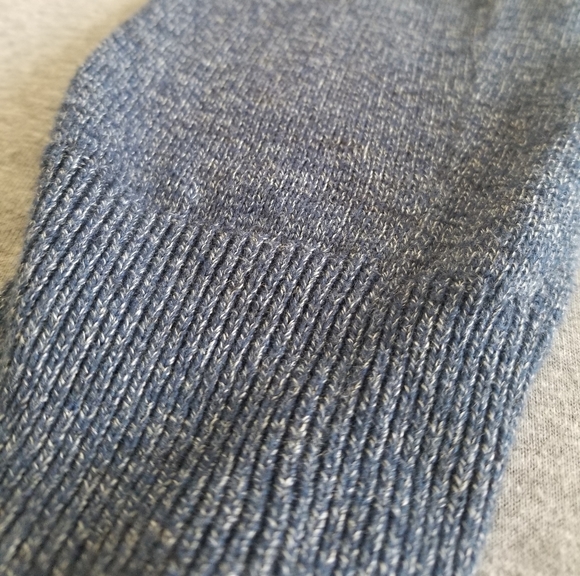 Express Navy Marled Shawl Neck Sweater - Picture 5 of 6